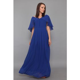 Moda Labio Ml020300X Saks Mavi Melek Kol Kadın Elbise