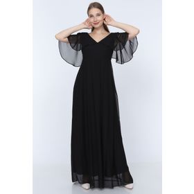 Moda Labio Ml020300X Siyah Melek Kol Kadın Elbise