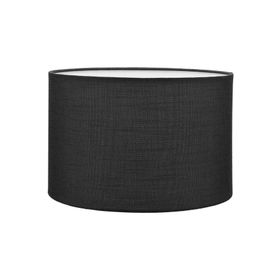 MODA35 AB854 Siyah 30 cm Silindir Kumaş Lambader Başlığı