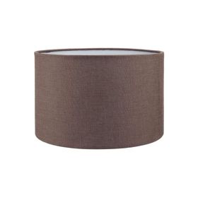 MODA35 Kahverengi 30 cm Silindir Kumaş Lambader Başlığı