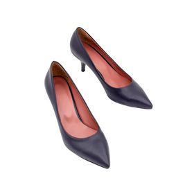Modabuymus Candy Kısa Stiletto Lacivert Kadın Topuklu Ayakkabı