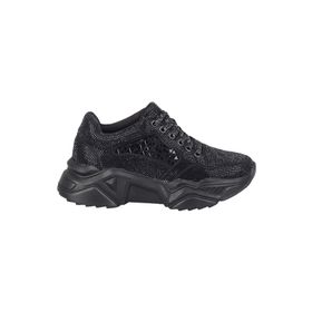 Modabuymus Dofi Siyah Taşlı Sneaker Kadın Spor Ayakkabı