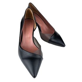 Modabuymus Oslo Kısa Kadeh Stiletto Siyah Kadın Topuklu Ayakkabı