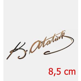 ModaCar Metal 8.5 Cm Atatürk İmzası Sticker