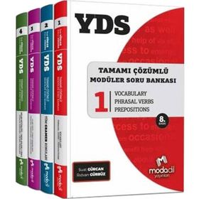 Modadil Yayınları YDS Tamamı Çözümlü Modüler Soru Bankası Seti