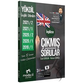 Modadil Yayınları YÖKDİL Sağlık Çıkmış Sorular Tamamı Video Çözümlü