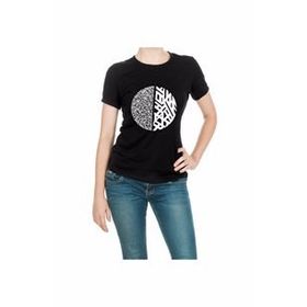 ModaHep Siyah Baskılı Kadın T-shirt
