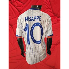 Modajur Mbappe 10 Çizgili Beyaz Avrupa Kupası Özel Tasarım Yetişkin Üst Tişört Forma