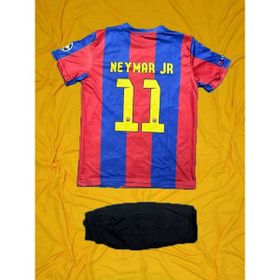 Modajur Neymar 11 Barcelona Bordo Alt Üst Şort Tişört Çocuk Forma Takım