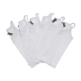 ModaKids 040-3010-027 Beyaz Kadın 6 lı Atlet