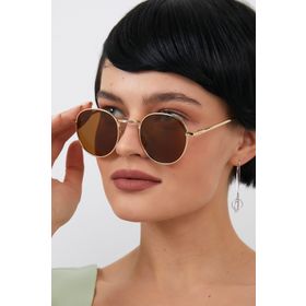 ModaLand Round Oval Kahverengi Güneş Gözlüğü