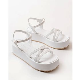 Modaleesta 861-1016 Beyaz Dolgu Kadın Sandalet