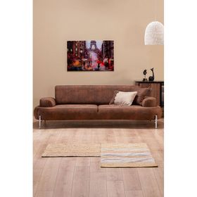 Modalife Cross Kahve Üçlü Yataklı Kanepe