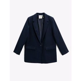 Modalinepark Çizgili Blazer Kadın Ceket