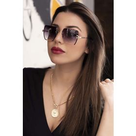 Modalucci ML 17 Bizote Kristal Füme Kadın Güneş Gözlüğü