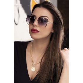 Modalucci ML 17 Bizote Kristal Füme Kadın Güneş Gözlüğü