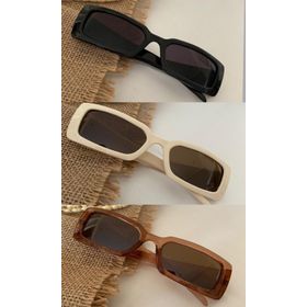 Modalucci Vintage Model Baklava Desen Detaylı Siyah Bal Bej Rengi Unisex Güneş Gözlüğü