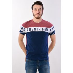 Modaplaza 1145 Bordo Bisiklet Yaka Erkek T-shirt