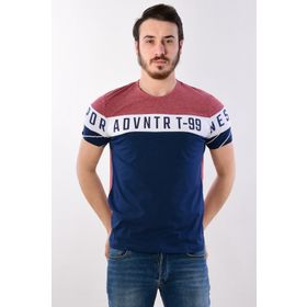 Modaplaza 1145 Bordo Bisiklet Yaka Erkek T-shirt