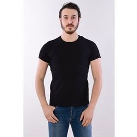 Modaplaza 1202EY02002 Bisiklet Yaka Siyah Erkek T-shirt
