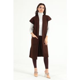 Modaplaza 12779 Siyah Düşük Omuz Triko Kadın Yelek
