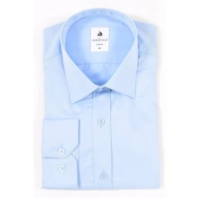 Modaplaza 2144 Mavi Slim Fit Kesim Uzun Kol Erkek Gömlek