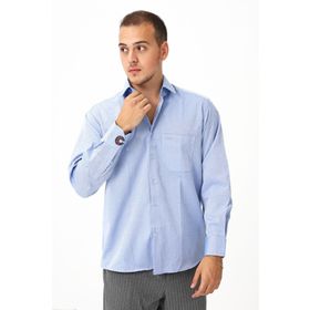 Modaplaza 2144 Mavi Slim Fit Kesim Uzun Kol Erkek Gömlek