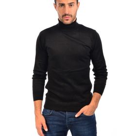 Modaplaza Tam Balıkçı Siyah Erkek Triko