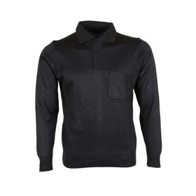 Modarar RAR00646 Füme Polo Yaka Yünlü Klasik Normal Kesim Erkek Kazak