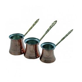 Modatools 12192 3'lü Set Bakır Cezve