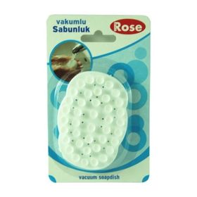 Modatools 5793S Beyaz Gül Vakumlu Sabunluk