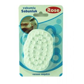 Modatools 5793S Beyaz Gül Vakumlu Sabunluk