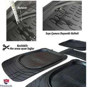 Modatools Fiat Punto Uyumlu 3D Universal Oto Havuzlu Paspas
