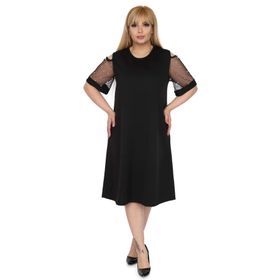 Modayız 9C-0515 Siyah Kol İncili Elbise