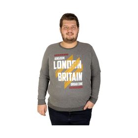 Mode XL 19133 Antrasit Melanj Erkek Sweatshirt