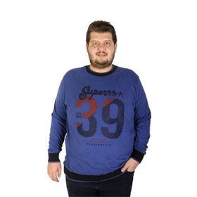Mode XL 19135 İndigo Erkek Sweatshirt
