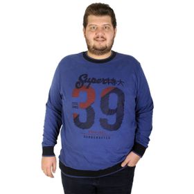 Mode XL 19135 İndigo Erkek Sweatshirt