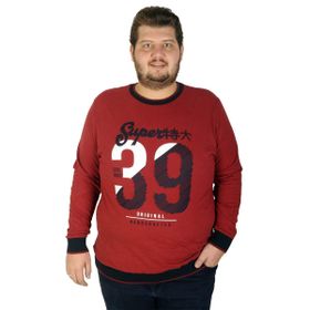Mode XL 19135 Thirty Nine Bordo Erkek Sweatshirt
