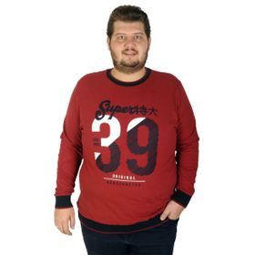 Mode XL 19135 Thirty Nine Bordo Erkek Sweatshirt