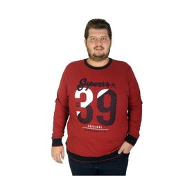 Mode XL 19135 Thirty Nine Bordo Erkek Sweatshirt
