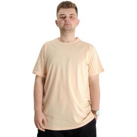 Mode XL 20031 Bej Bisiklet Yaka Basic Erkek T-Shirt