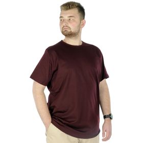 Mode XL 20031 Bordo Bisiklet Yaka Basic Erkek T-shirt