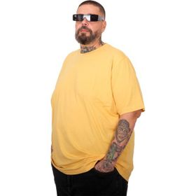 Mode XL 20031 Hardal Bisiklet Yaka Basic Erkek T-shirt