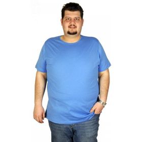 Mode XL 20031 İndigo Bisiklet Yaka Basic Erkek T-shirt