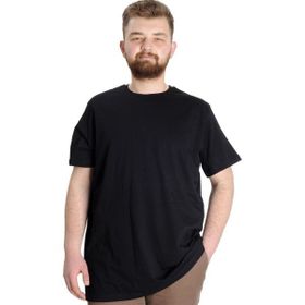 Mode XL 20031 Siyah Bisiklet Yaka Basic Erkek T-Shirt