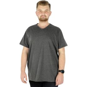 Mode XL 20032 Antrasit V Yaka Basic Erkek T-Shirt