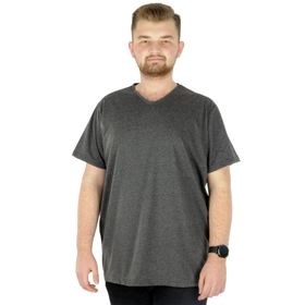 Mode XL 20032 Antrasit V Yaka Basic Erkek T-Shirt