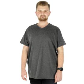 Mode XL 20032 Antrasit V Yaka Basic Erkek T-Shirt