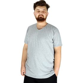 Mode XL 20032 Grimelanj V Yaka Basic Erkek T-Shirt