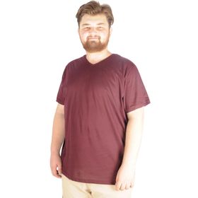 Mode XL 20032 Mürdüm V Yaka Erkek T-Shirt